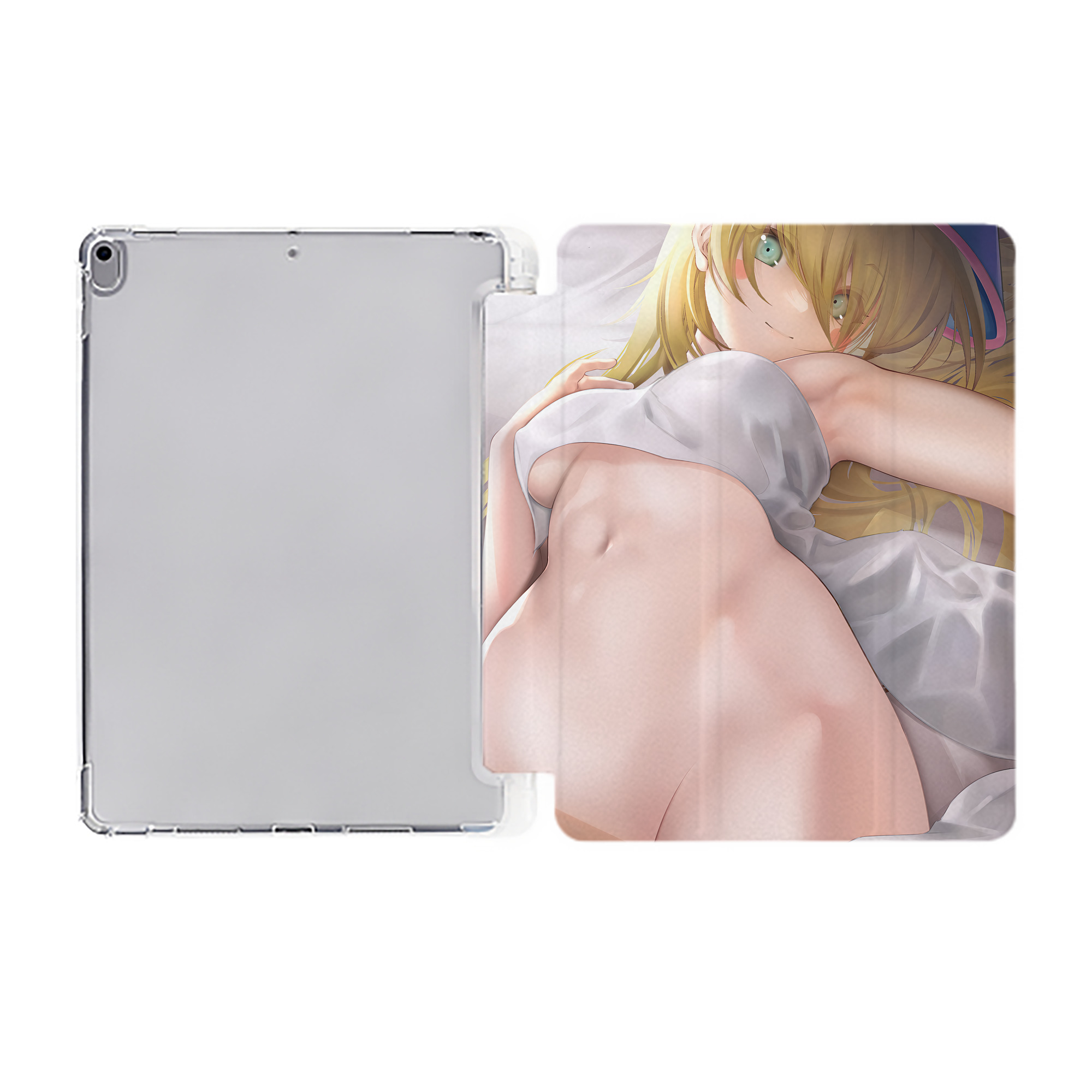 （画像用） 遊☆戯☆王 Yu-Gi-Oh! IPad ケース ペン収納付き 三つ折りスタンド PUレザー×シリコン 対応機種9.5/10.5/10.9インチ